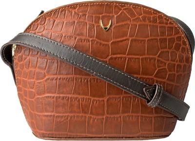 

Hidesign Women Formal Brown Genuine Leather Sling Bag