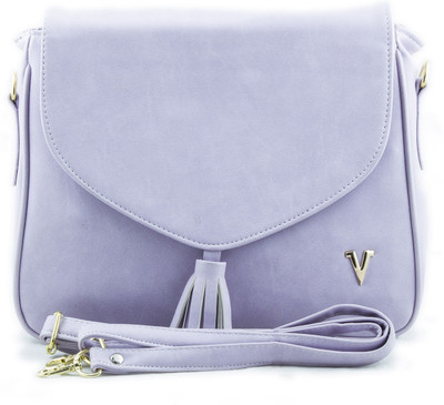 

Voaka Girls Casual Purple Leatherette Sling Bag