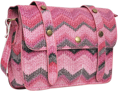 

Hawai Women Casual Pink PU Sling Bag