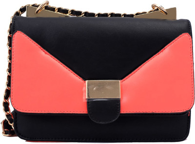 

Super Drool Women Evening/Party Orange PU Sling Bag