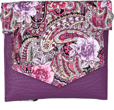 

Dice Women Casual Purple PU Sling Bag