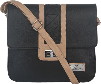 

Esbeda Women Casual Black Leatherette Sling Bag