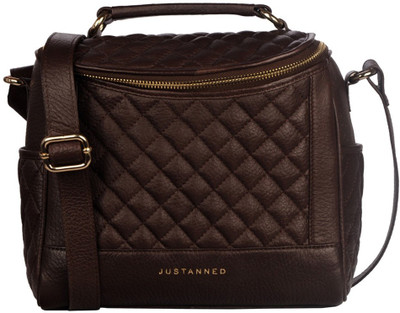 

Justanned Women Casual Black Genuine Leather Sling Bag