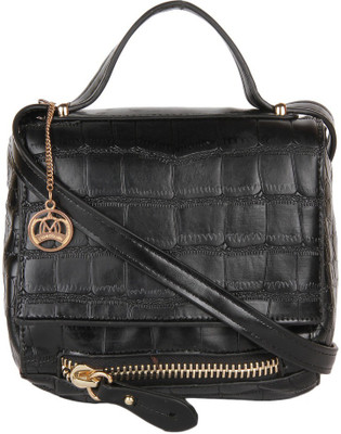 

Moedbuille Women Casual Black PU Sling Bag