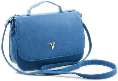 

Voaka Girls Casual Blue Leatherette Sling Bag