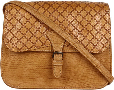 

Pretty Things Women Casual Tan PU Sling Bag