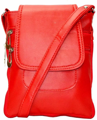 

MADASH Girls Casual Red Genuine Leather Sling Bag