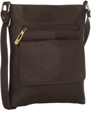 

Creative India Exports Women Casual Brown Polyester Sling Bag