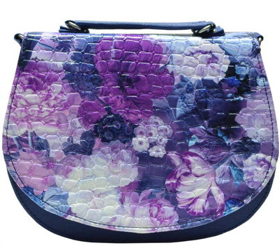 

Utsukushii Women Casual Blue PU Sling Bag