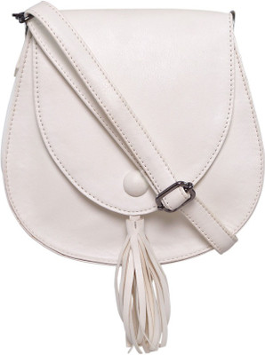 

Flying Berry Women Casual White PU Sling Bag