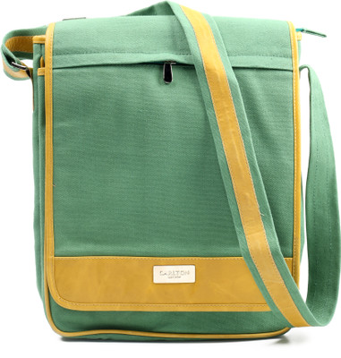 

Carlton London Men & Women Casual Yellow, Green Sling Bag, Green;yellow