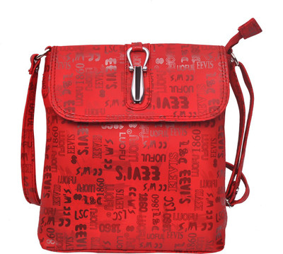 

Hawai Women Casual Red PU Sling Bag