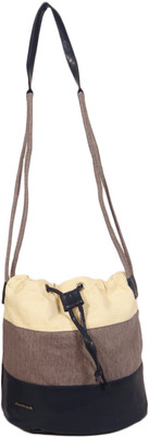 

Fastrack Women Casual Beige Cotton Sling Bag