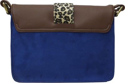 

Zaera Women Casual Blue PU Sling Bag
