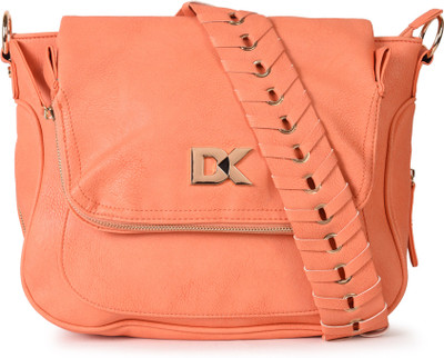 

Diana Korr Women Casual Pink PU Sling Bag