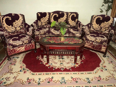 

Amita Home Furnishing Velvet Sofa Cover(Brown Pack of 12), Purple