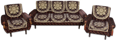 

Furnishing Zone Jacquard Sofa Cover(Brown Pack of 6)