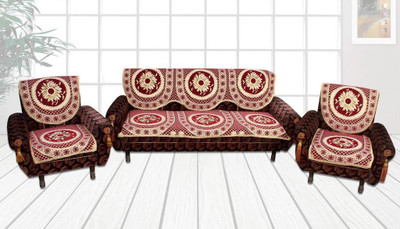 

Furnishing Zone Jacquard Sofa Cover(Maroon Pack of 6)