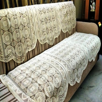 

Unique Collections Jacquard Sofa Cover(Beige Pack of 6)