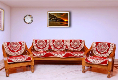 

Creative Homes Polycotton Sofa Cover(Maroon Pack of 6)
