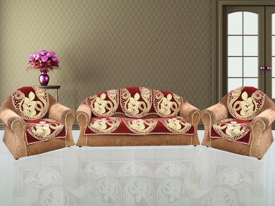 

The Intellect Bazaar Velvet Sofa Cover(Red Pack of 6)