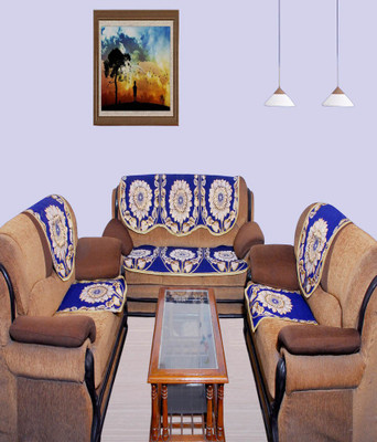 

Unique Collections Jacquard Sofa Cover(Blue Pack of 10)