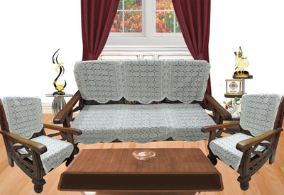 Nirmal Lace Sofa Cover(White Pack of 10)