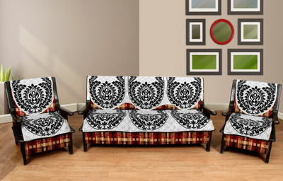 

Creative Homes Cotton Sofa Cover(Black Pack of 6)