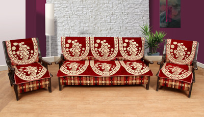 

Creative Homes Velvet Sofa Cover(Multicolor Pack of 6)