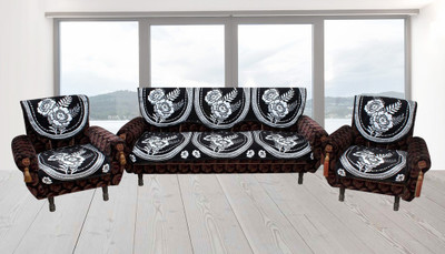 

Furnishing Zone Jacquard Sofa Cover(Black Pack of 6)