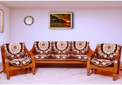 

Creative Homes Polycotton Sofa Cover(Dark Brown Pack of 6)