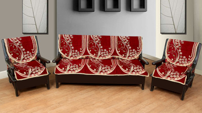 

Creative Homes Velvet Sofa Cover(Multicolor Pack of 6)