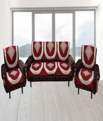 

Countingbeds Cotton Sofa Cover(Maroon Pack of 6)