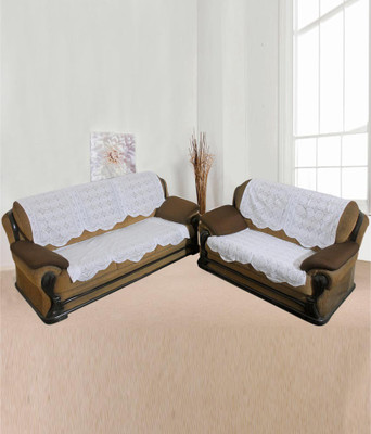 

Unique Collections Jacquard Sofa Cover(White Pack of 6)
