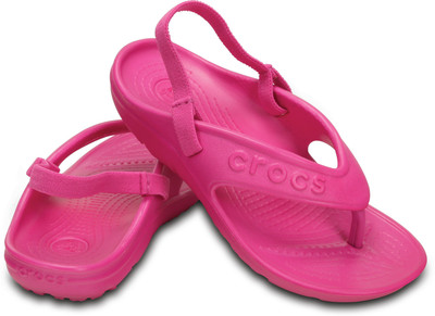 

Crocs Boys & Girls Slipper Flip Flop, Neon magenta
