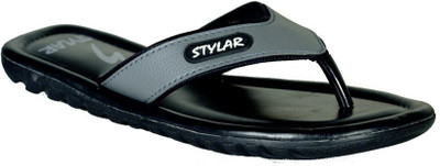 

Stylar Grey And Black Stark Flip Flops, Yellow::black