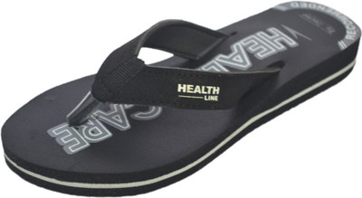 

Healthline Casual Mcr Flip Flops, Black