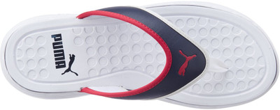 

Puma Lycus DP Slippers, White-high risk red-peacoat