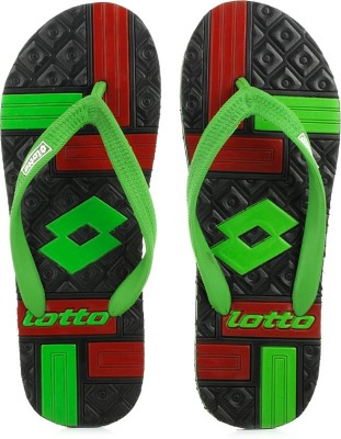 

Lotto Omega Flip Flops, Black green red