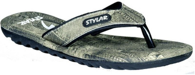 

Stylar Black And White Max Flip Flops, Black::white