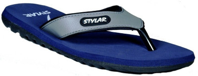 

Stylar Grey And D. Blue Ronaldo Flip Flops, Navy::grey