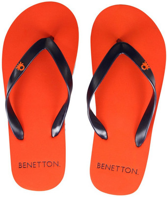 

United Colors of Benetton Flip Flops, Orange::navy