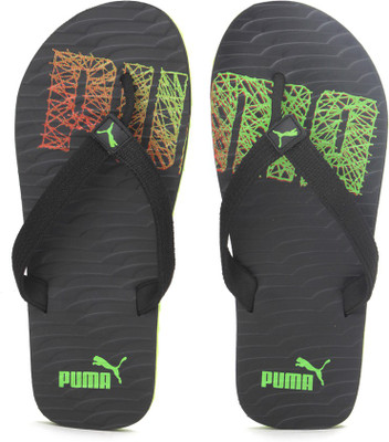 

Puma Miami NG DP Flip Flops, Black-green gecko-grenadine