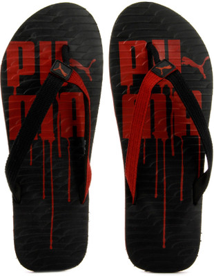 

Puma Miami 5 Ind. Flip Flops, 01;black;high risk red
