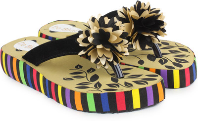 

Do Bhai Flip Flops, Black