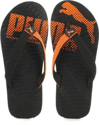 

Puma Miami 6 DP Flip Flops, Black;vibrant orange