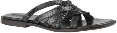 

Salt N Pepper 10-155 Strappy Thongs Slippers, Black
