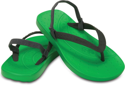 

Crocs Boys & Girls Slipper Flip Flop(Green, Grey