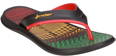 

Rider Flip Flops, Black-red-yellow