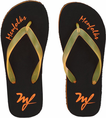 

Menfolks Flip Flops, Orange::black